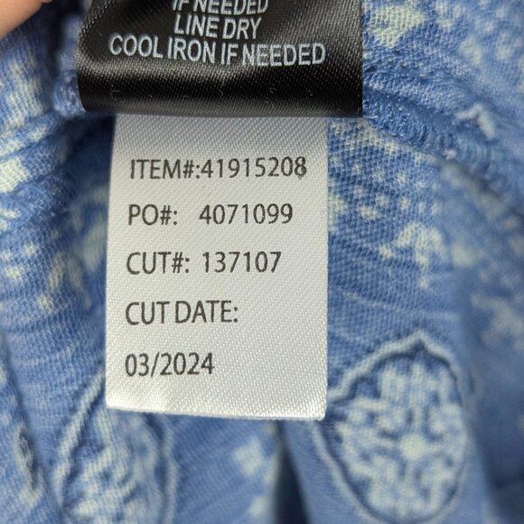 Torrid | Blue Paisley Print Boho Dress with Tassel Ties Size 4X - Picture 5 of 10